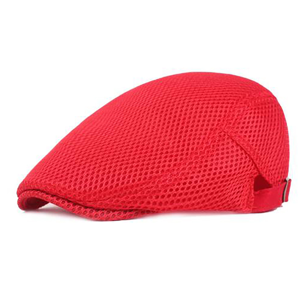 summer hat Beret Men's Summer Youth Mesh Breathable Advance Hats Middle-Aged and Elderly Casual Sun Hat Foreign Trade Peaked Cap