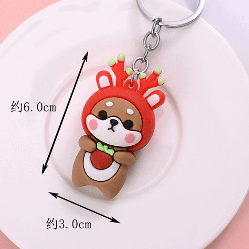 New Cartoon Doll Pendant Cute Shoulder Bag Keychain Ornaments Activity Small Gift Doll Girlfriends Key Chain