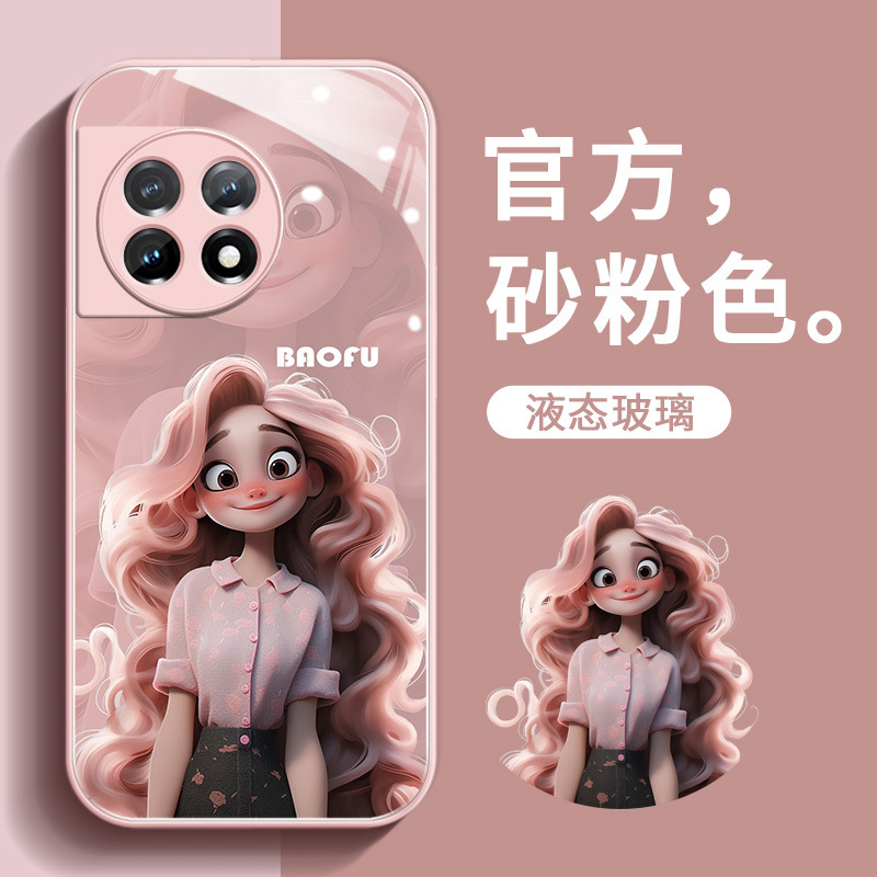 公主vivoy78手机壳y76s新款y55s高级感y52s创意y35防摔y3液态玻璃