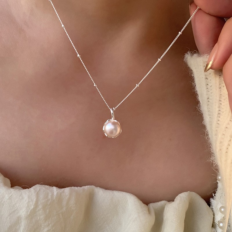 Niche Design Light Luxury Necklace Female Ins Style Pearl Combination All-Match Non-Fading Clavicle Chain High-Grade Jewelry