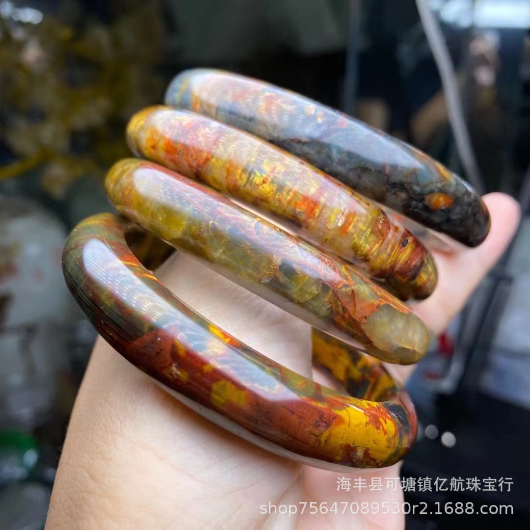 天然南非彼得石手镯梵高的画风格彼得石手镯猫眼彼得石手镯批发