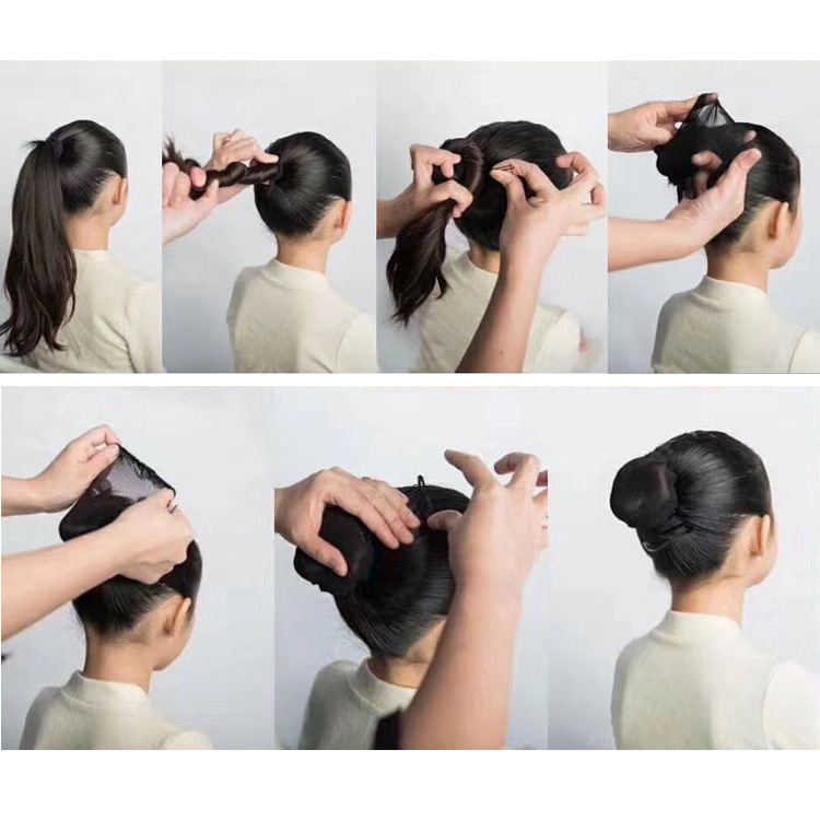 舞蹈网兜头花黑色高弹隐形空乘盘发发带职业发网儿童考级头发网罩