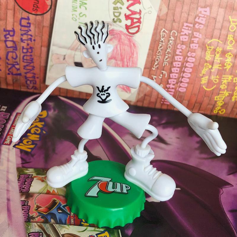 经典款 七喜小子 fido 铁线公仔 手办摆件