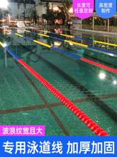 泳池泳道线水线耐晒螺旋型分隔线训练浮标六凌型分道线比赛线浮漂