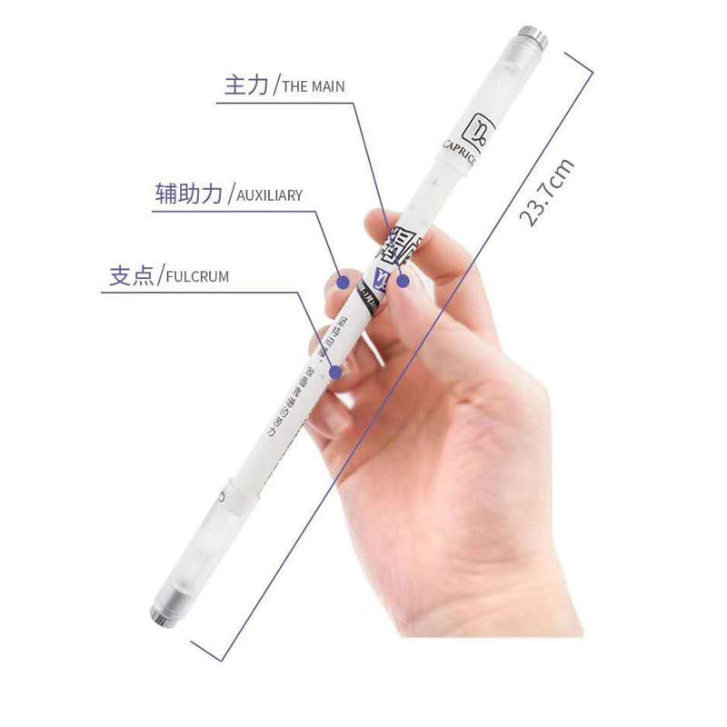 Twelve Constellation Luminous Spring Pen Colorful Pen Transfer Pen for Beginners TikTok Same Style Cool Luminous Spring Pen