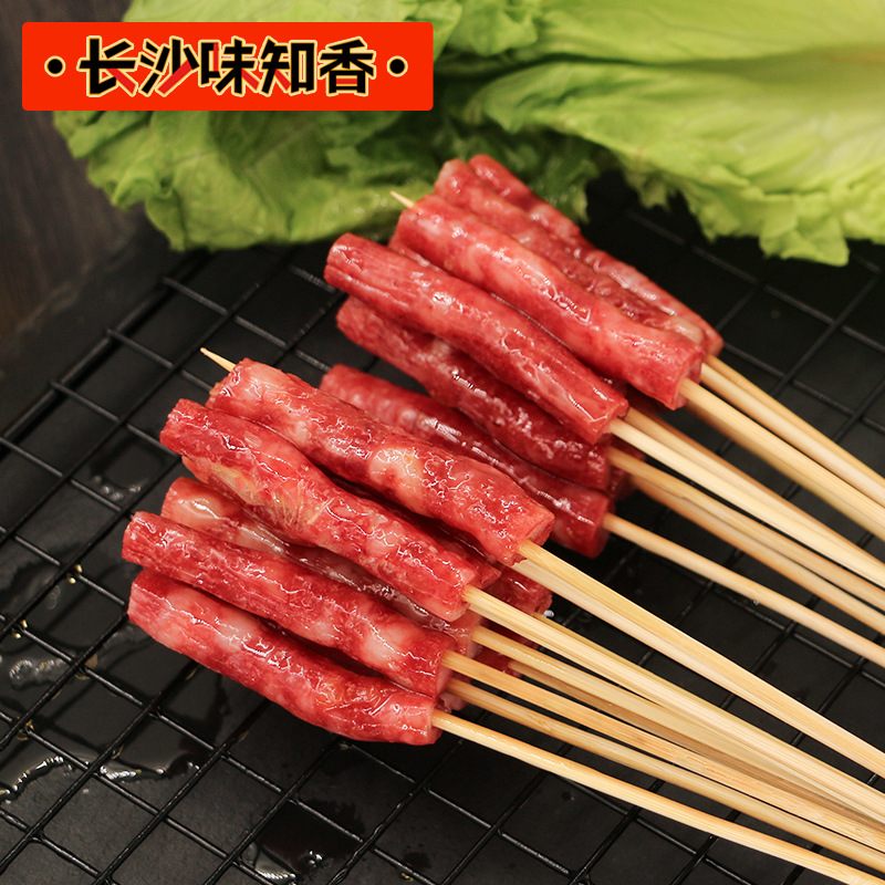 100串一口肠纯肉手把串小腊肠 烧烤麻辣烫肉串半成品腊肠小串