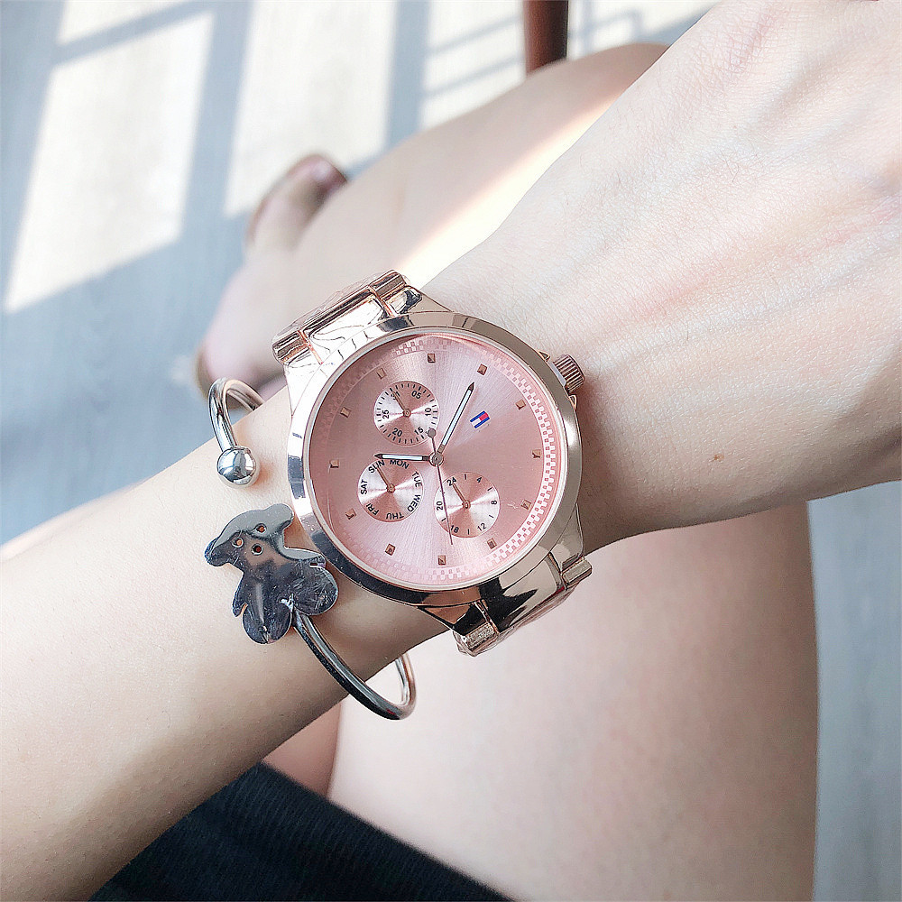韩国时尚学生手表货源小三针装饰手表独立站外贸新款女士手表wish