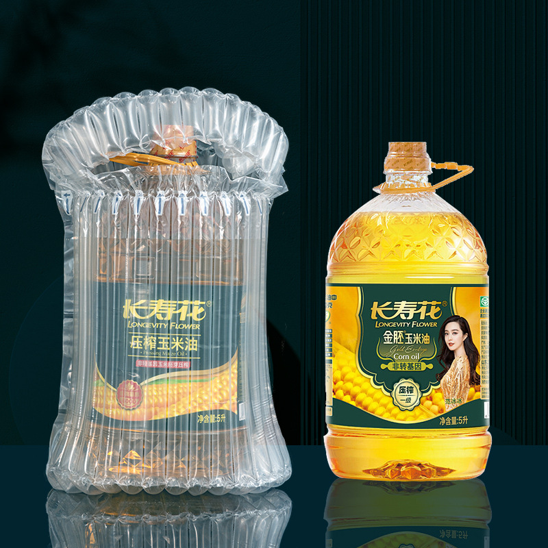 Cooking Oil Air Column Bag Shockproof Drop-Resistant Bubble Bag 2.5 L5l Inflatable Packaging Bumping Bag Express Packaging Air Column Bag