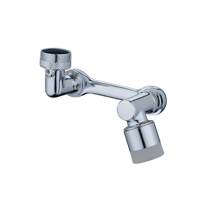 Universal Faucet Rotatable Water Outlet Extension Water Faucet Bubbler Universal Connector Splash-Proof Faucet Mechanical Arm Water Tap