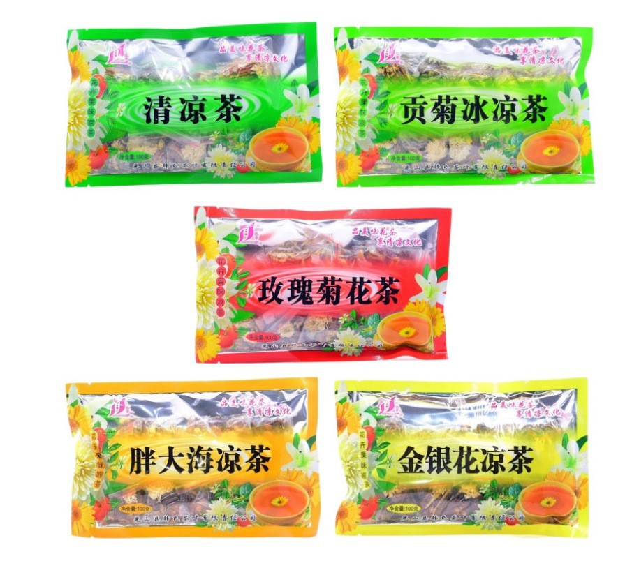 金银花凉茶 袋装花草花茶冰糖凉茶 花茶 四季凉茶-阿里巴巴