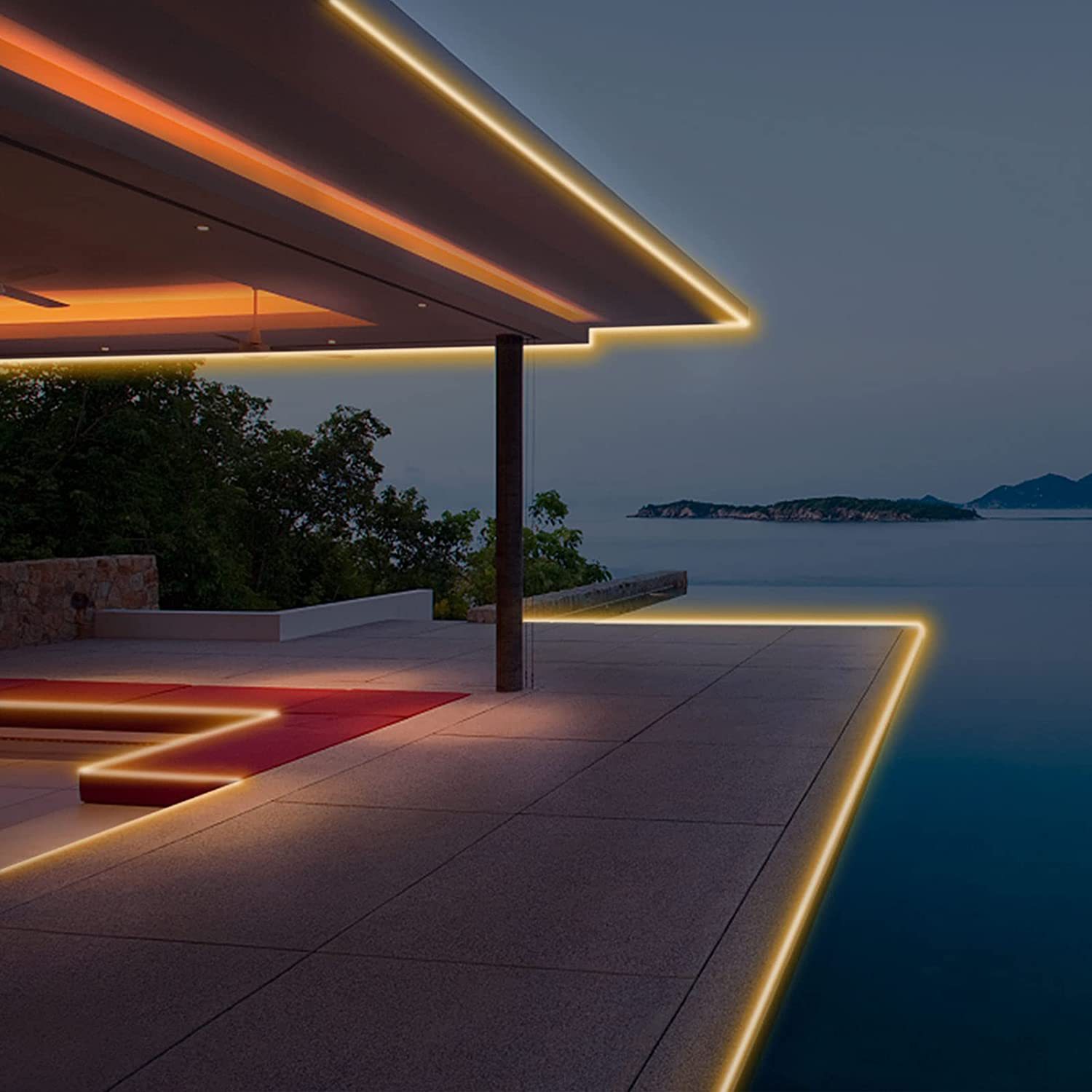 户外帐篷野营2835太阳能灯带高亮太阳能充电节日氛围rgb跑马灯带