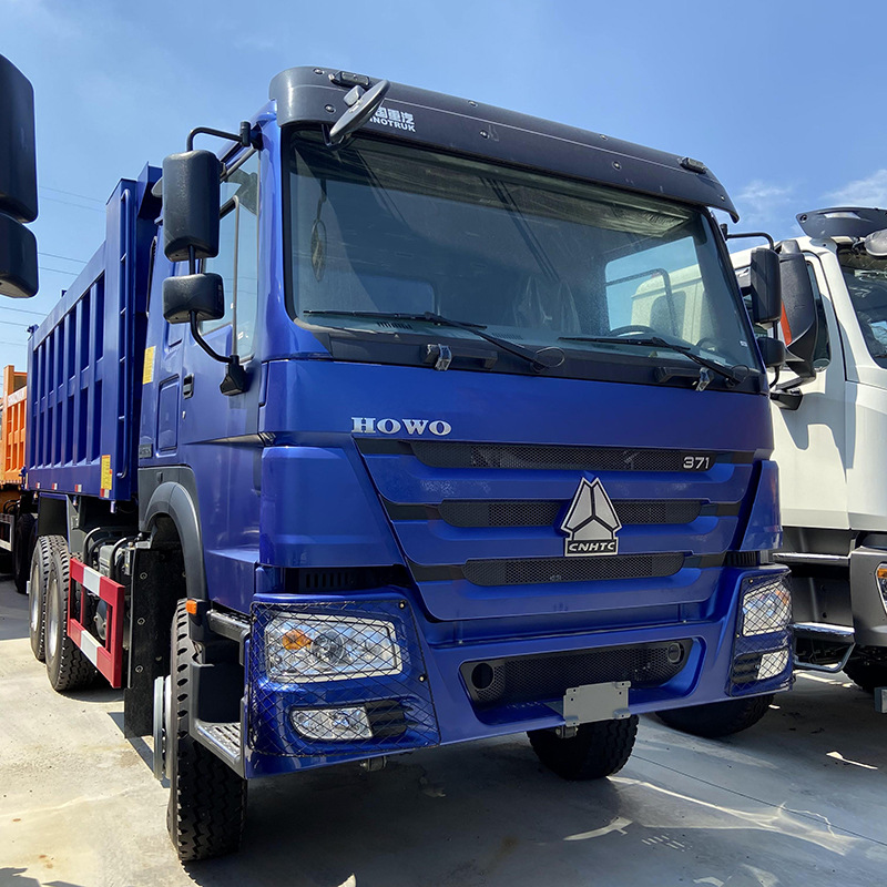 现货出口二手翻斗渣土车 后八轮砂石料运输自卸车 豪沃矿用工程车