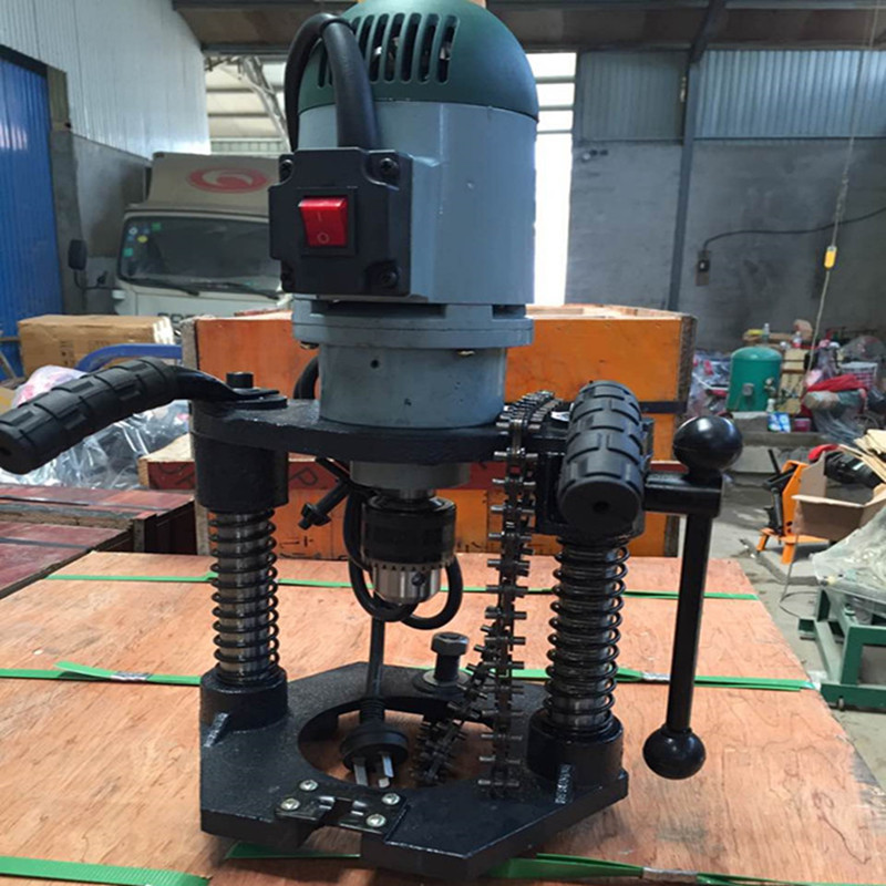 114d型电动链条式开孔机 金属管道打孔机 镀锌管钻孔机