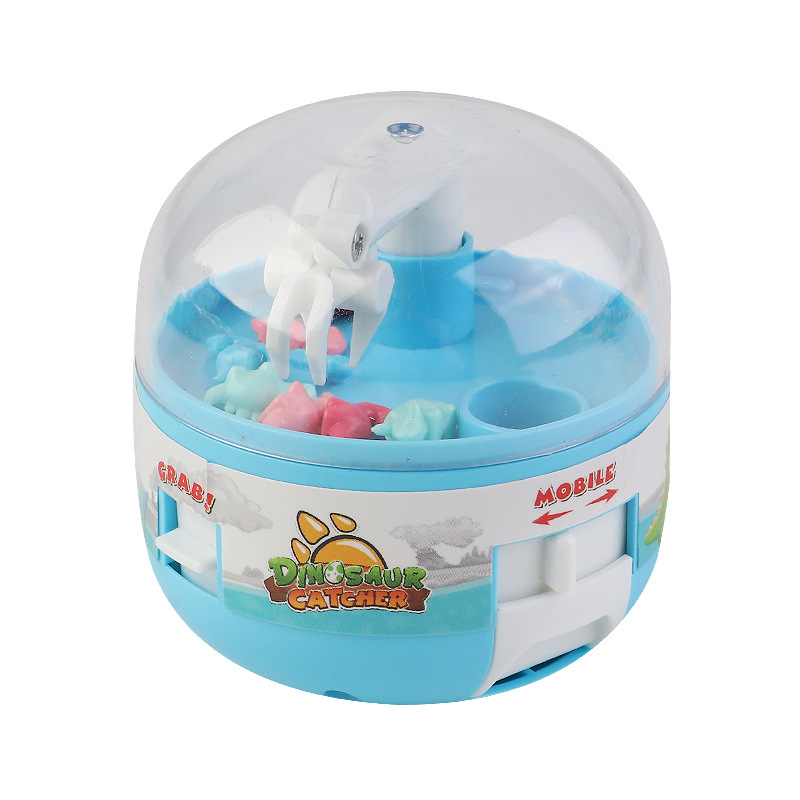 Cross-Border Children's Toy Mini Dinosaur Catching Machine Capsule Toy Scratch Music Gashapon Machine Interactive Toy Wholesale Stall