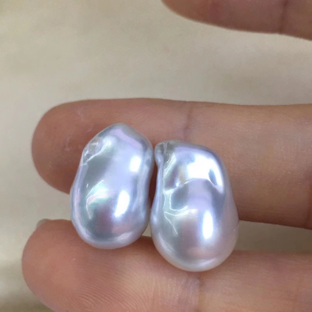 天然海水澳洲白巴洛克珍珠 10-11mm-阿里巴巴