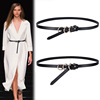 cowhide Simplicity Versatile decorate Dress genuine leather Tie Belt fashion skirt Waist Slim belt customized