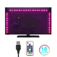 电视背景灯 usb灯条 5v 5050rgb led 灯带16种颜色I169016A2