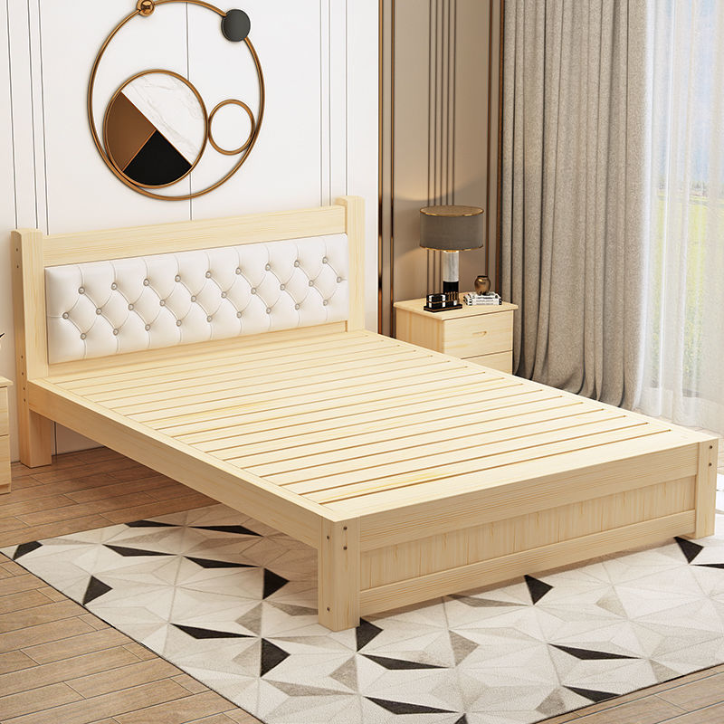 5米现代简约双人1.8米出租房简易床家用经济型单人床1米