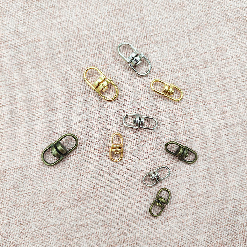 锌合金8字扣金色大八字扣狗扣旋转钥匙链圈白叻连接环diy-阿里巴巴