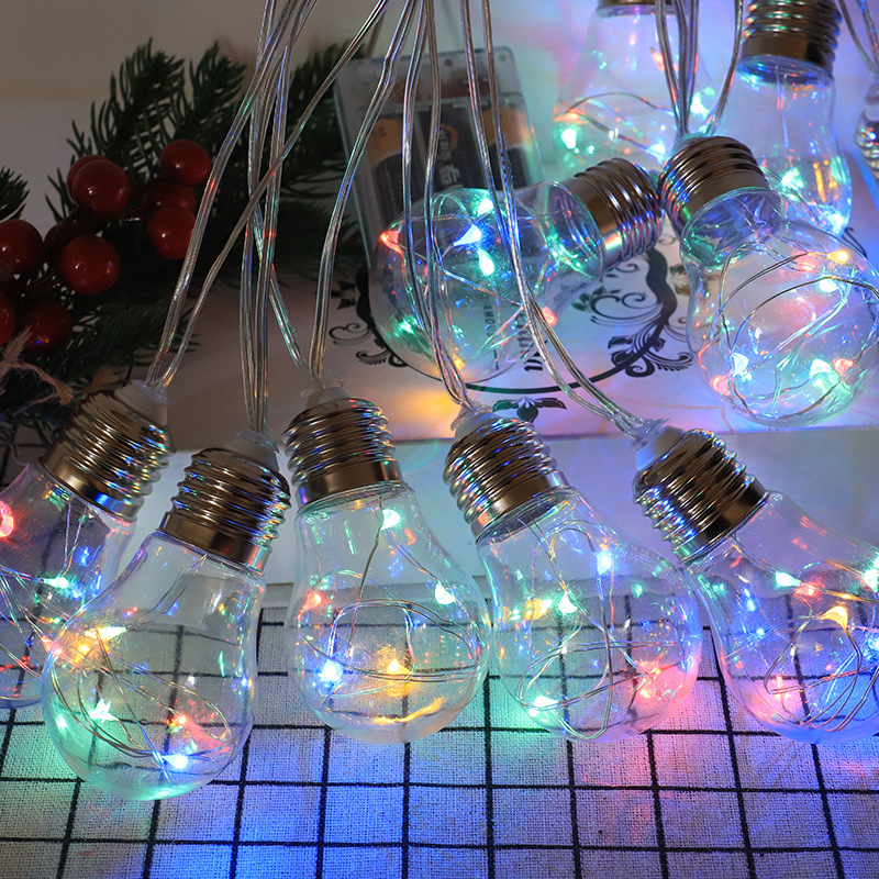 Cross-Border Solar G45 Bulb Lighting Chain Outdoor Waterproof Party Christmas Decoration Vintage Led Remote Control Ball Lighting Chain
