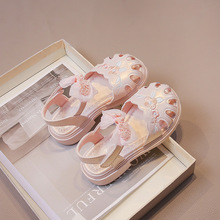女童中国风凉鞋2024夏季新款儿童鞋宝宝包头凉鞋软底小女孩公主鞋