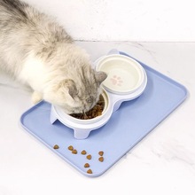 硅胶宠物餐垫可折叠猫咪用 吃饭狗狗地垫防滑防水防溢出托盘垫子