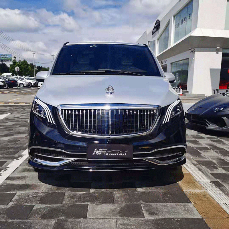 适用于奔驰新威霆v级v260 v250迈巴赫大包围改装前杠后杠中网机盖