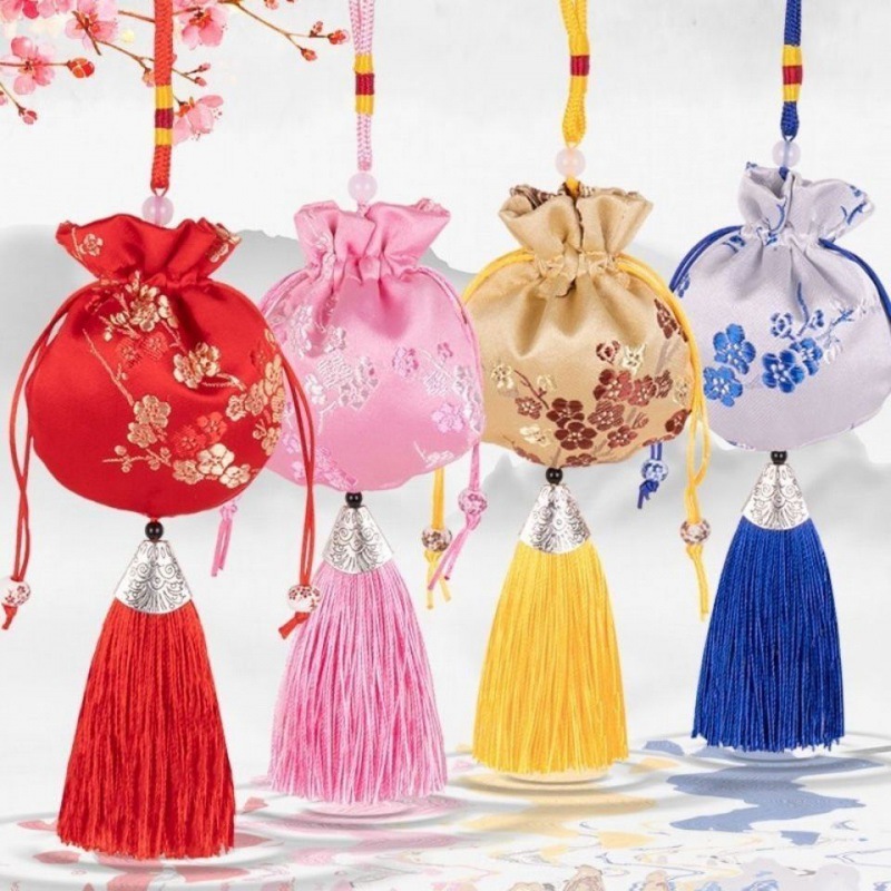 端午节香包香囊袋子风锦缎汽车挂件随身空袋卧室驱蚊香袋包邮