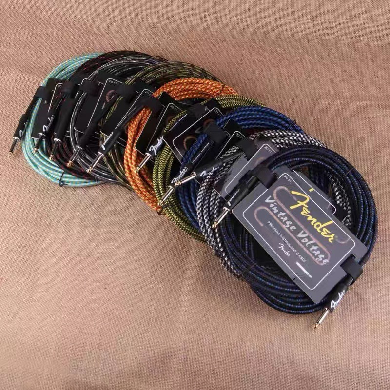fender芬达电吉他线 通用降噪线 吉他连接线贝斯电箱音频线降噪线