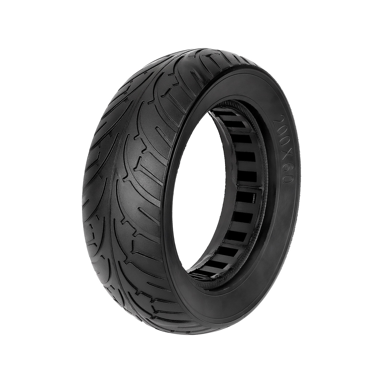 200×60江昕防爆轮胎免充气胎200*60加宽轮胎8寸电动滑板车轮胎