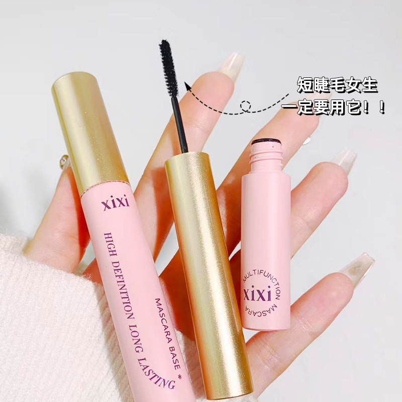 Xixi Three-Dimensional Volumizing Mascara Set Eyelash Base Distinct Look Long Durable Waterproof and Sweatproof Not Smudge