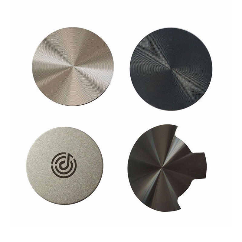 cd纹高光拉丝金属标牌加工 机械电器装饰面板cd纹 圆形cd纹铝片