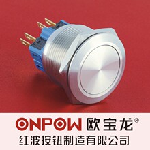 ONPOW中国红波按钮金属GQ25 按钮开关25mm