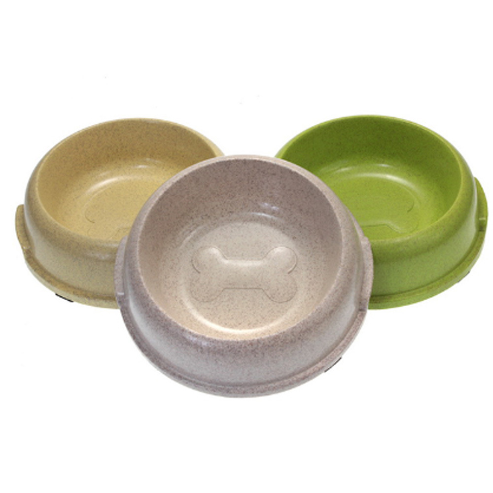 宠物用品千羽宠物狗碗狗盆宠物食碗水碗塑料秸秆复合碗小中大号