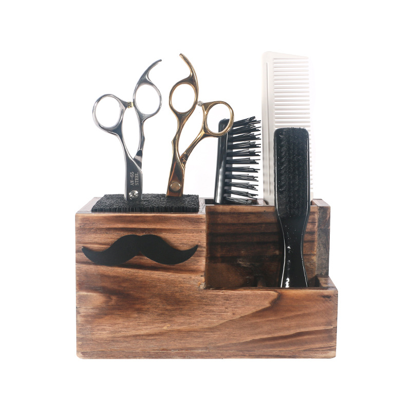 barber shop scissor holder hair stylist tool placement scissor holder comb holder hairdressing tool storage box