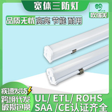 跨境代发高亮度节能泪珠灯泪滴灯LED洁净灯三防灯t8一体支架灯