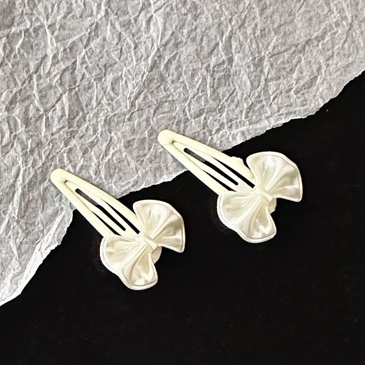 小女孩可爱甜美蝴蝶结发夹边夹少女心时尚鸭嘴夹儿童bb夹网红发饰