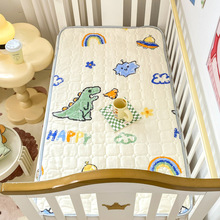 A类纯棉婴儿童床垫宝宝全棉床单拼接床幼儿园午睡床褥防滑薄垫子
