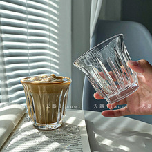 简约ins风冷萃咖啡玻璃杯钢化玻璃冷饮果汁奶茶杯意式浓缩咖啡杯