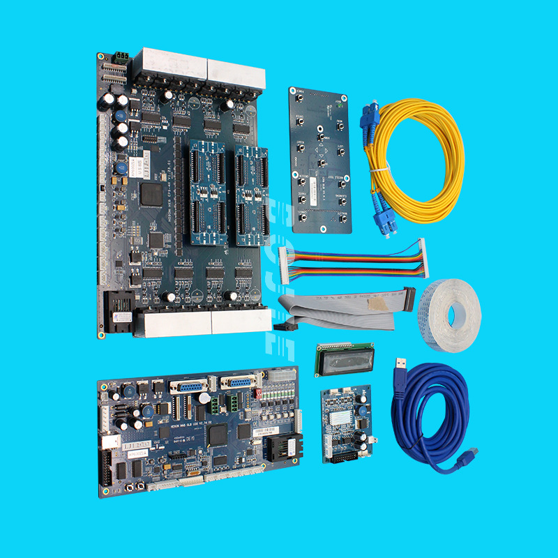 汉森板卡dx7四头套板 改组装写真机数码印花机七代二次加密喷头