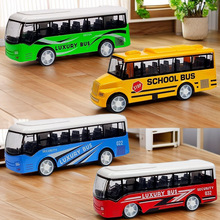 玩具合金公交车合金巴士车模型儿童玩具公交车金属车模型玩具车