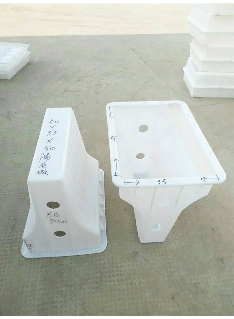 定做公路隔离水泥墩模具马路防护栏隔离桩塑料模具交通隔离墩模具