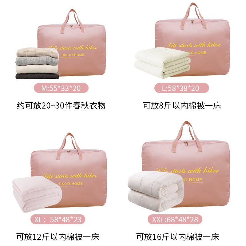 New Cotton Quilt Buggy Bag Large Capacity Dustproof Quilt Clothes Bag Household Foldable Moving Buggy Bag