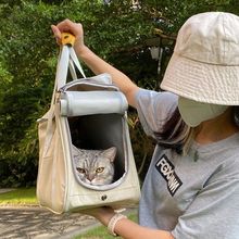 猫包外出便携大容量绝育手提式宠物包猫咪携带猫笼帆布猫袋狗透气