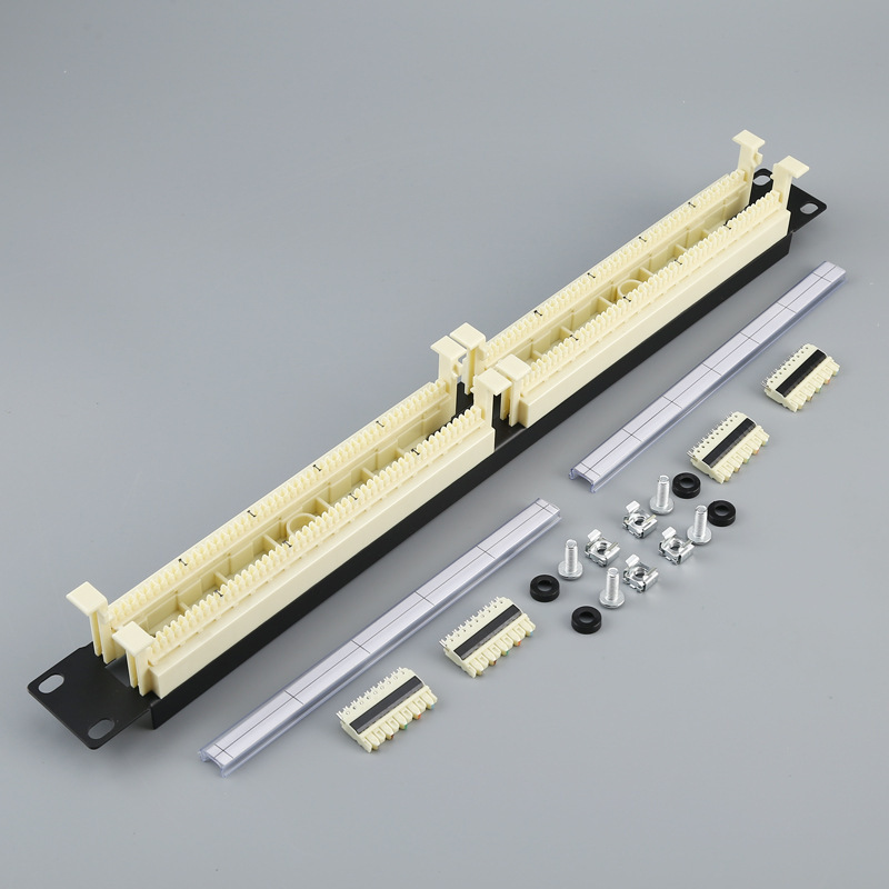 110型100对电话配线架50对电话跳线架200对语音理线架含模块包邮