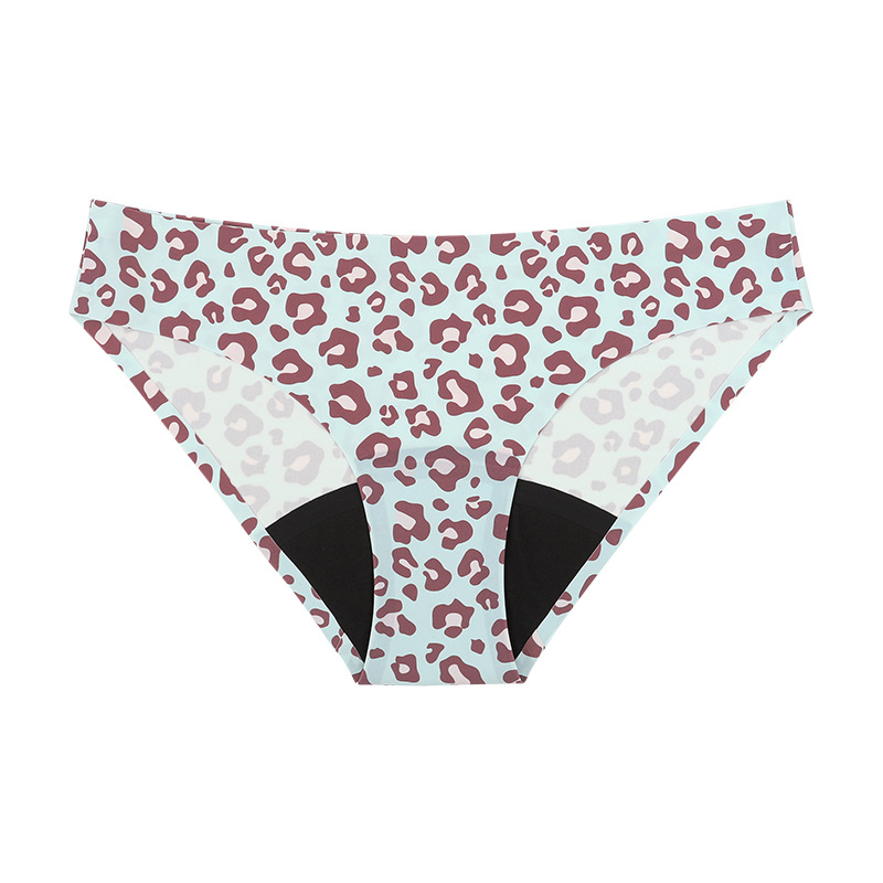 Cross-Border Leopard Print Aunt Four-Layer Sanitary Napkin Side Leakage Prevention Menstrual Period Underwear Ladies Menstrual Panties