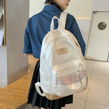 书包中学生女孩2022新款简约时尚双肩包潮牌户外运动旅行背包批发