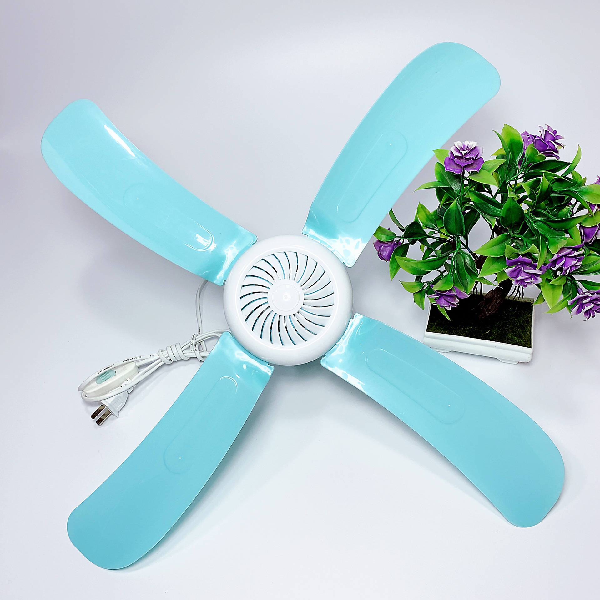 厂家直营中号小电风扇吊扇四叶学生小吊扇 家用迷你吊扇微型风扇