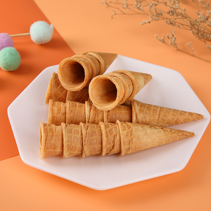 迷你冰淇淋蛋筒脆皮甜筒小口蛋卷冰激凌脆筒家庭diy装饰裱花脆桶