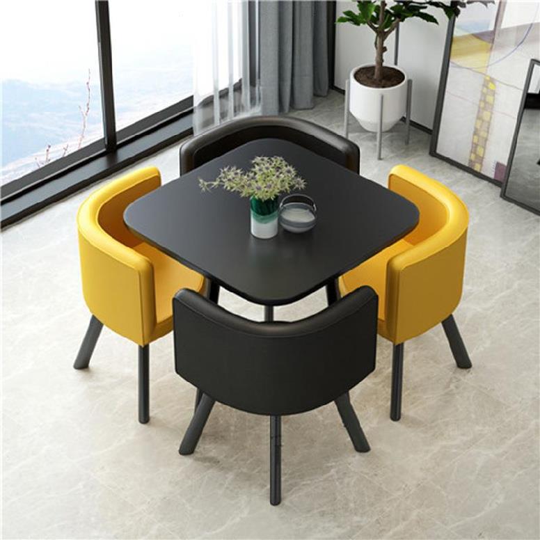 家居休闲桌椅组合室内休闲区现代吧台幼儿园足疗店店铺简约影楼